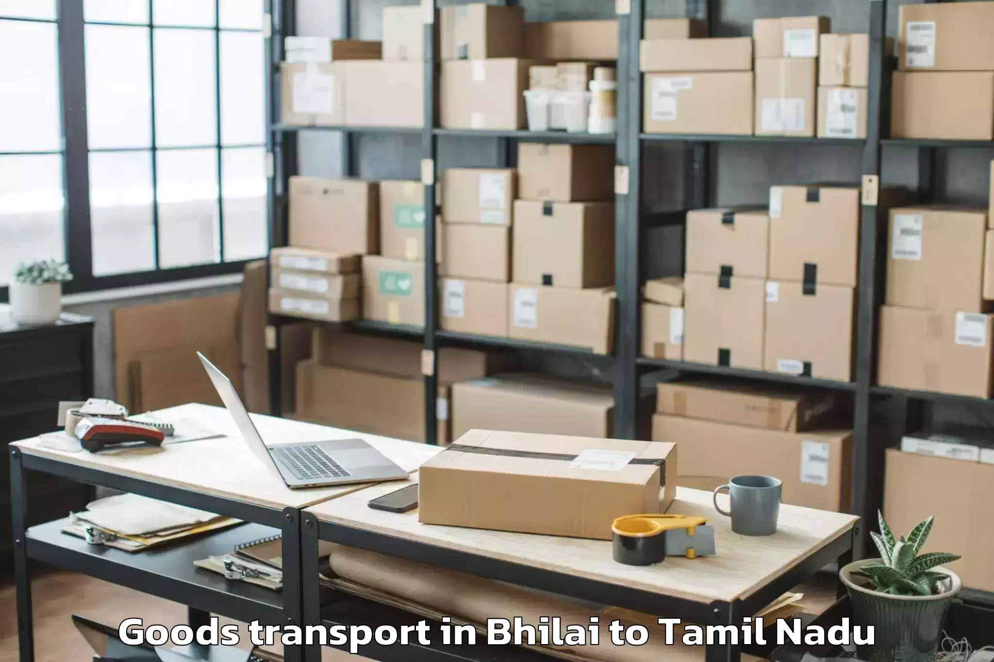 Efficient Bhilai to Thiruvidaimarudur Goods Transport